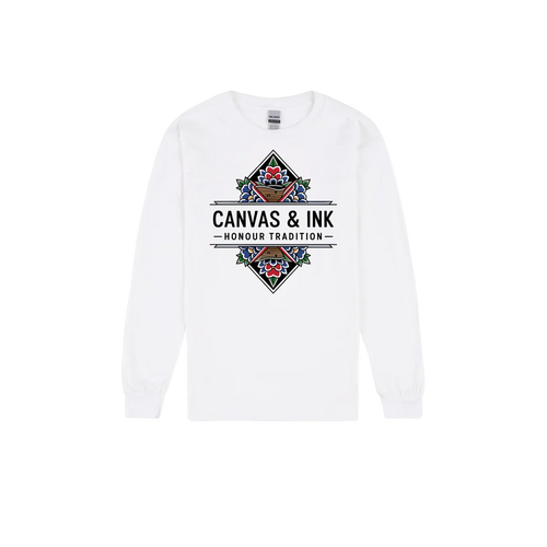 White front flat lay