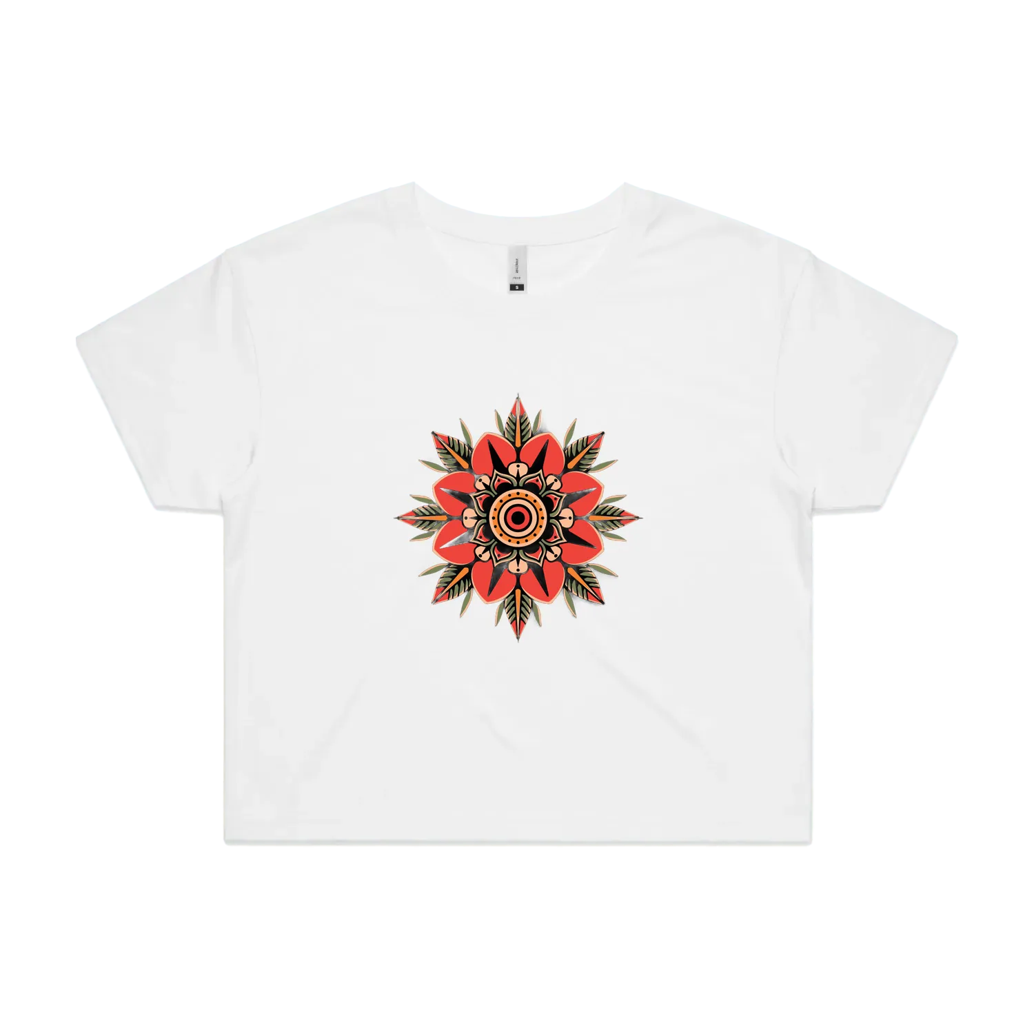 White front flat lay