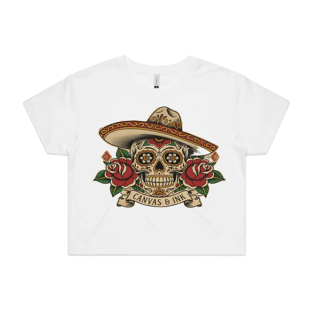 White front flat lay