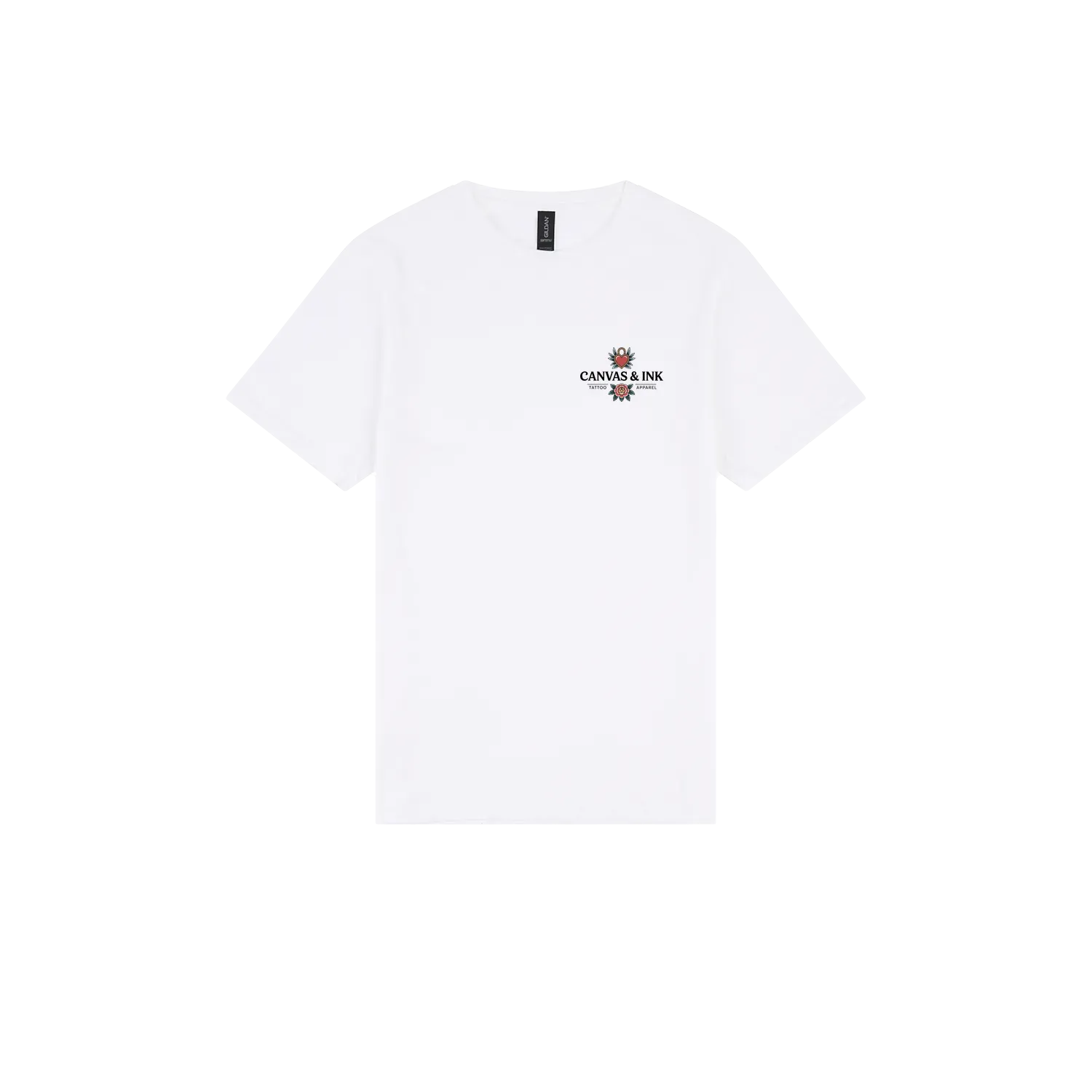 White front flat lay