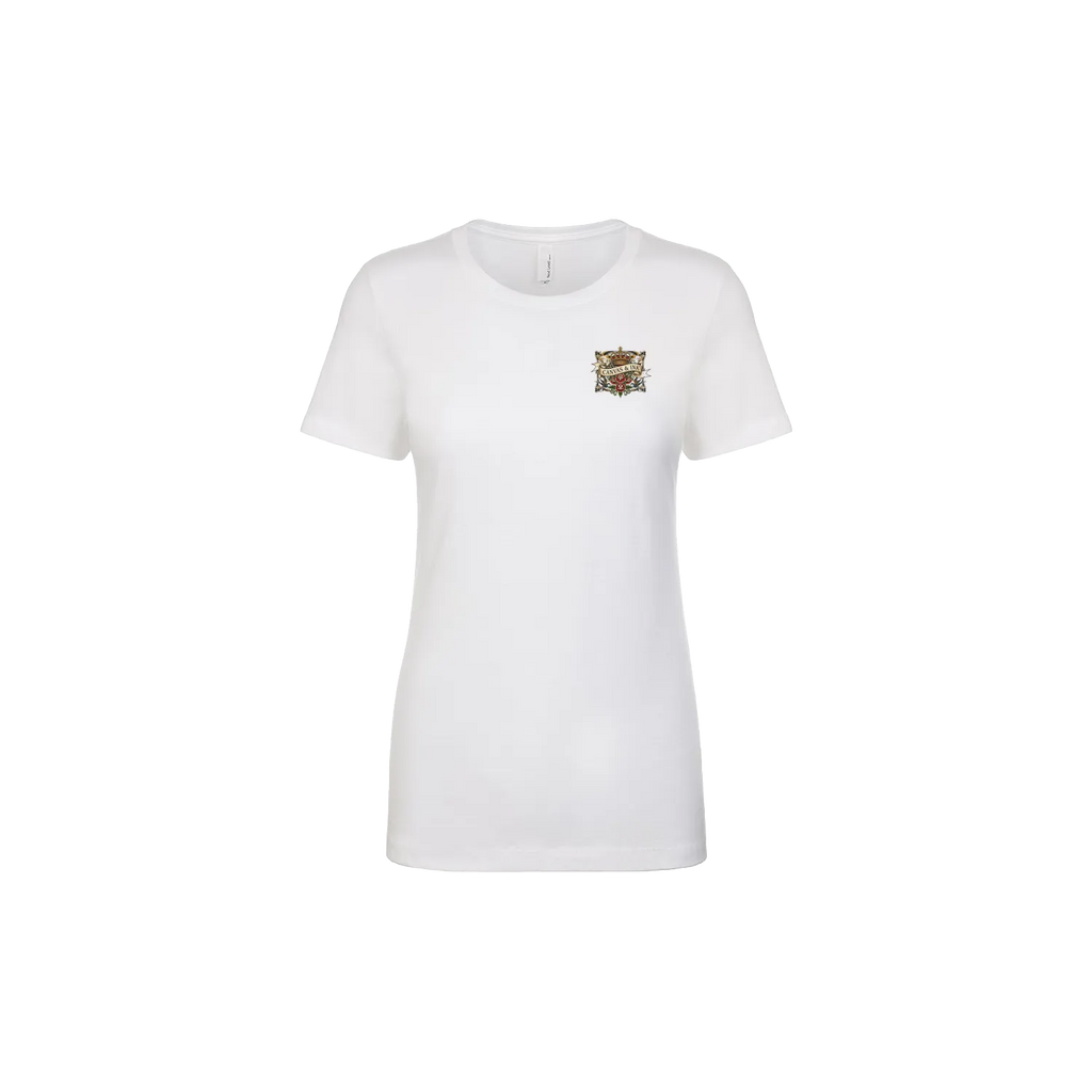 White front flat lay