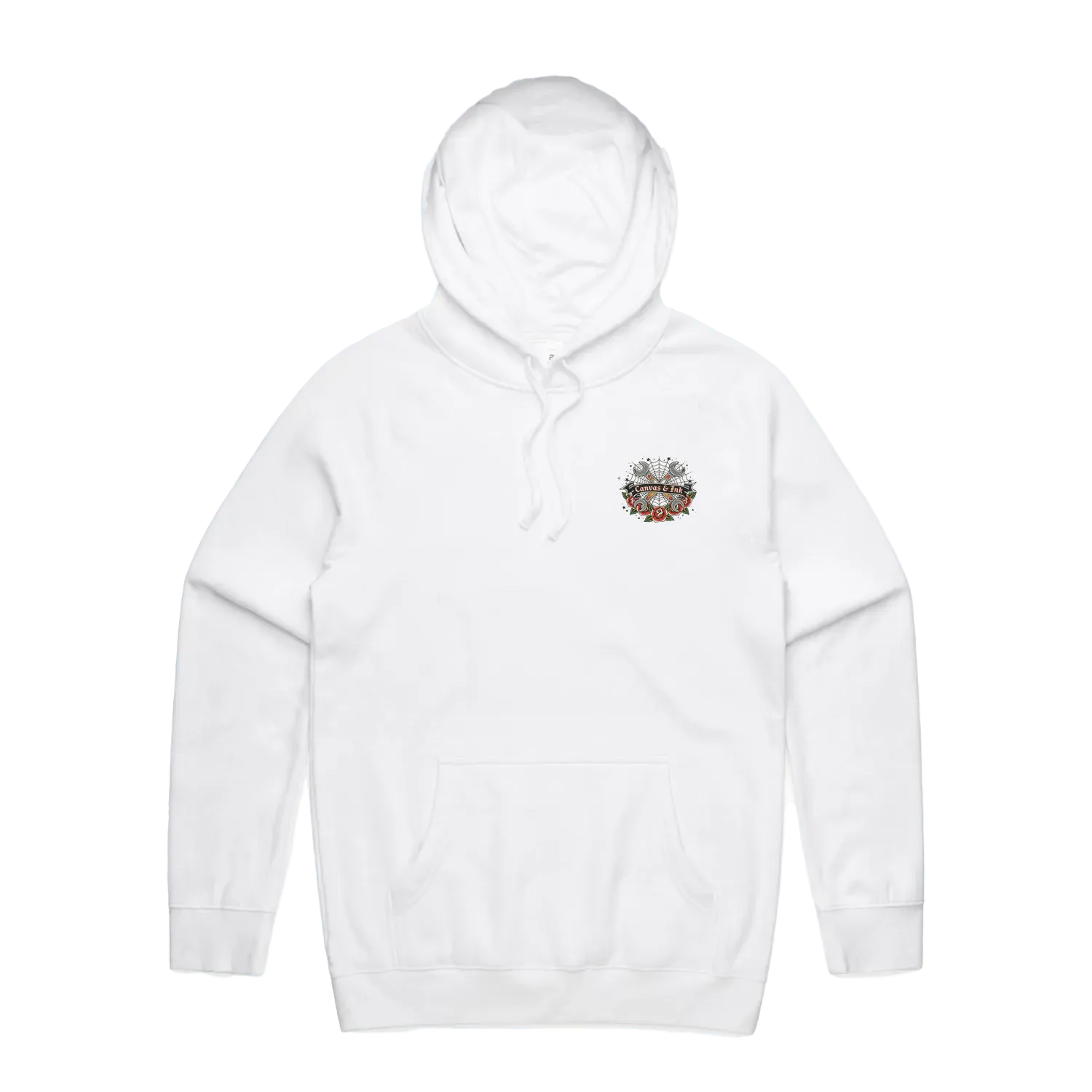 White front flat lay