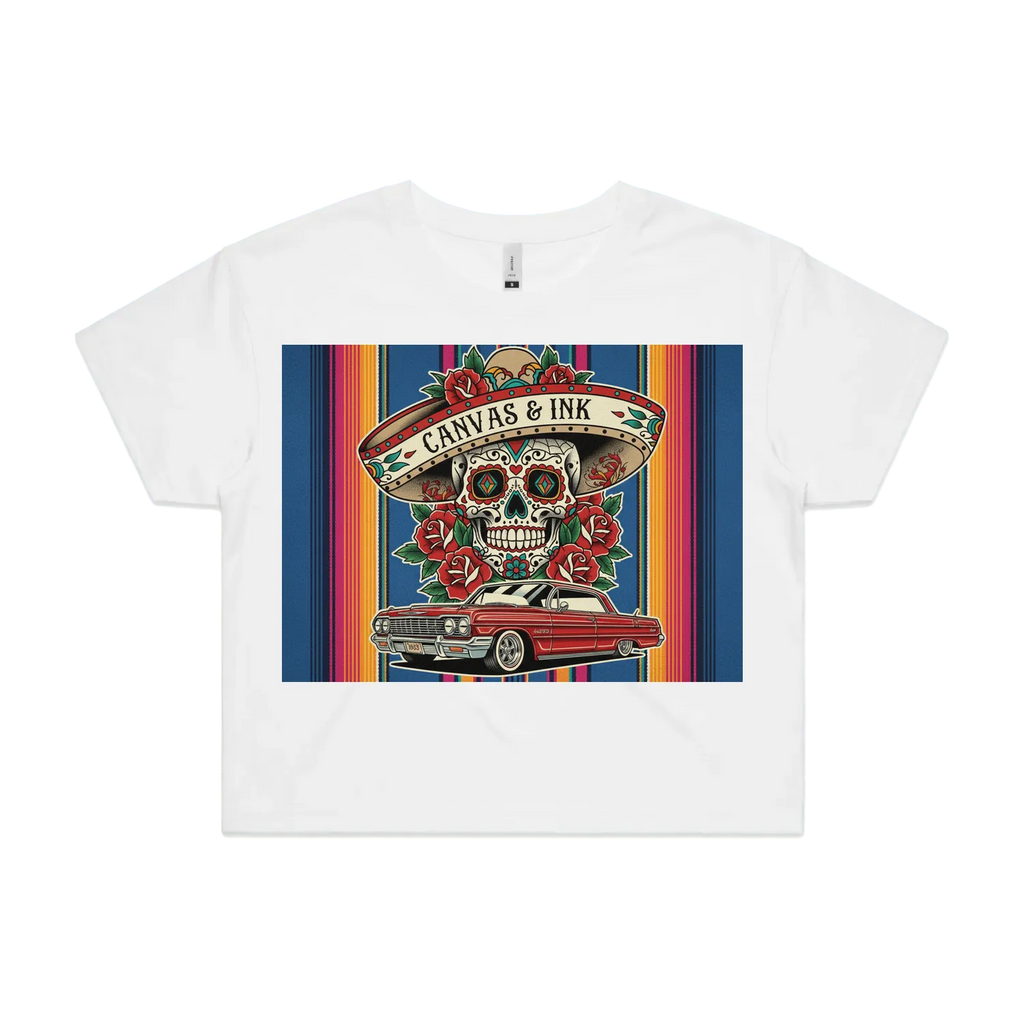 White front flat lay