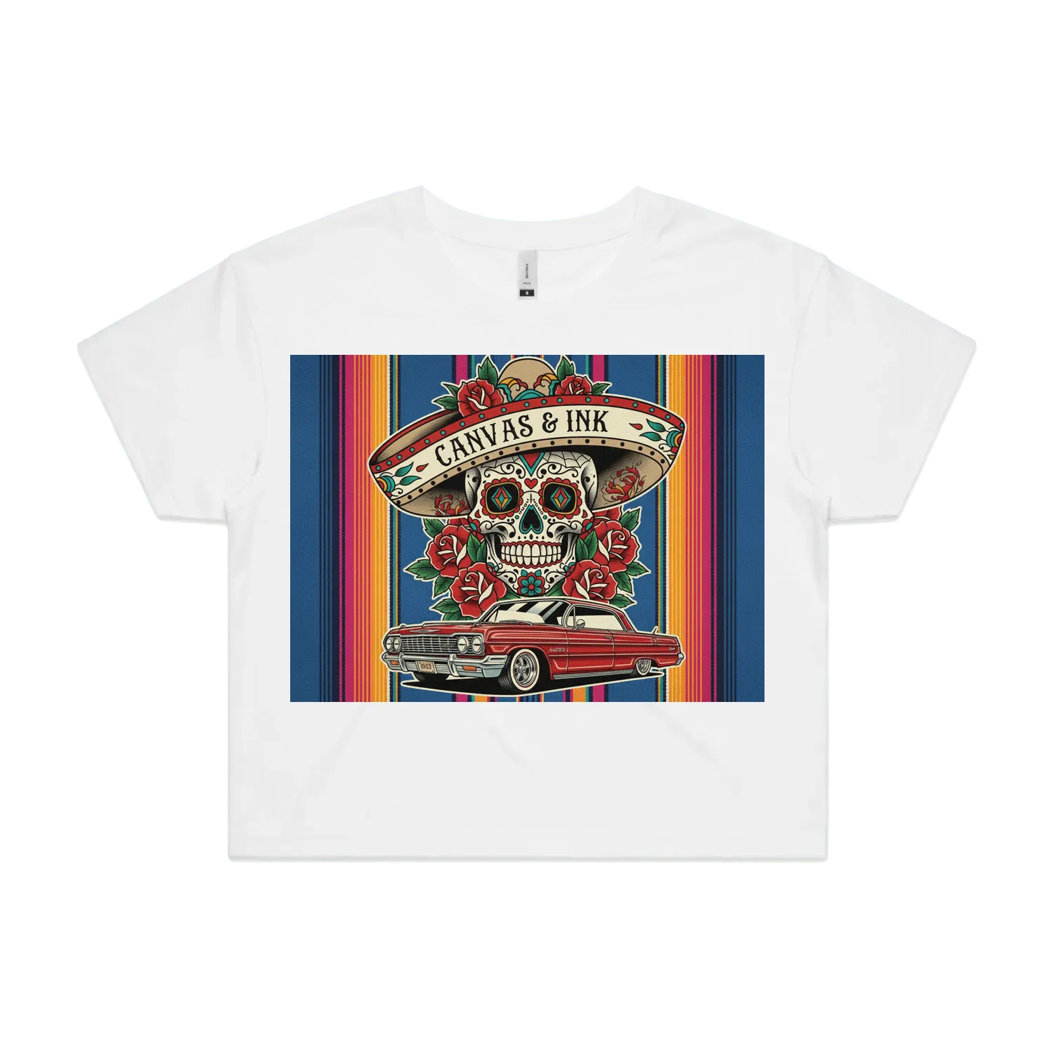 White front flat lay