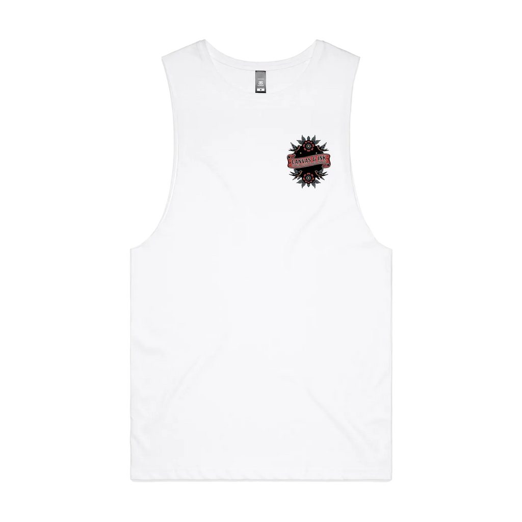 White front flat lay