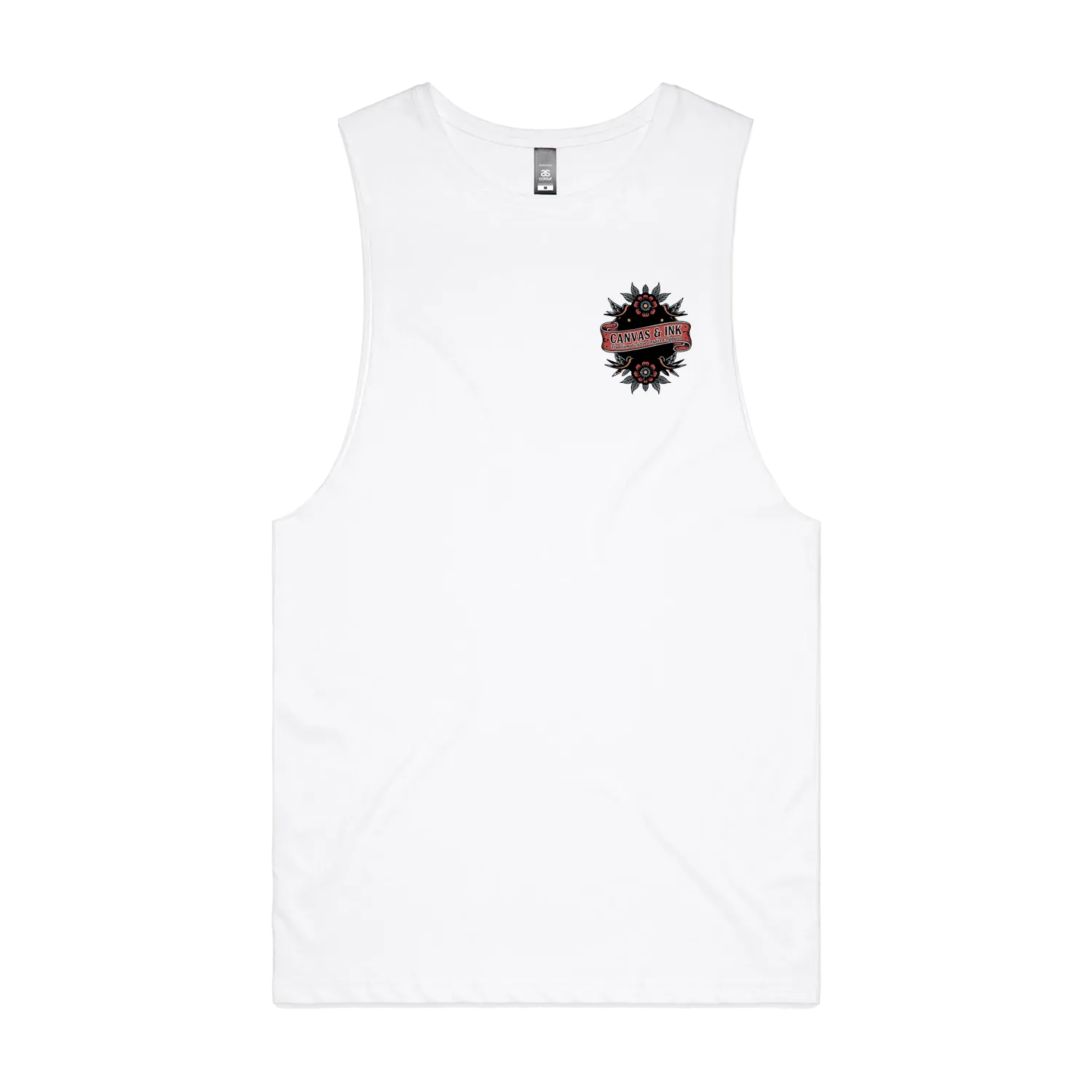 White front flat lay