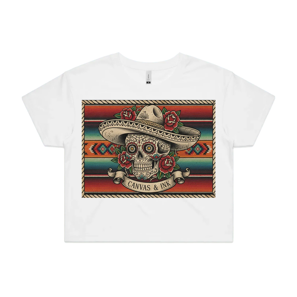 White front flat lay