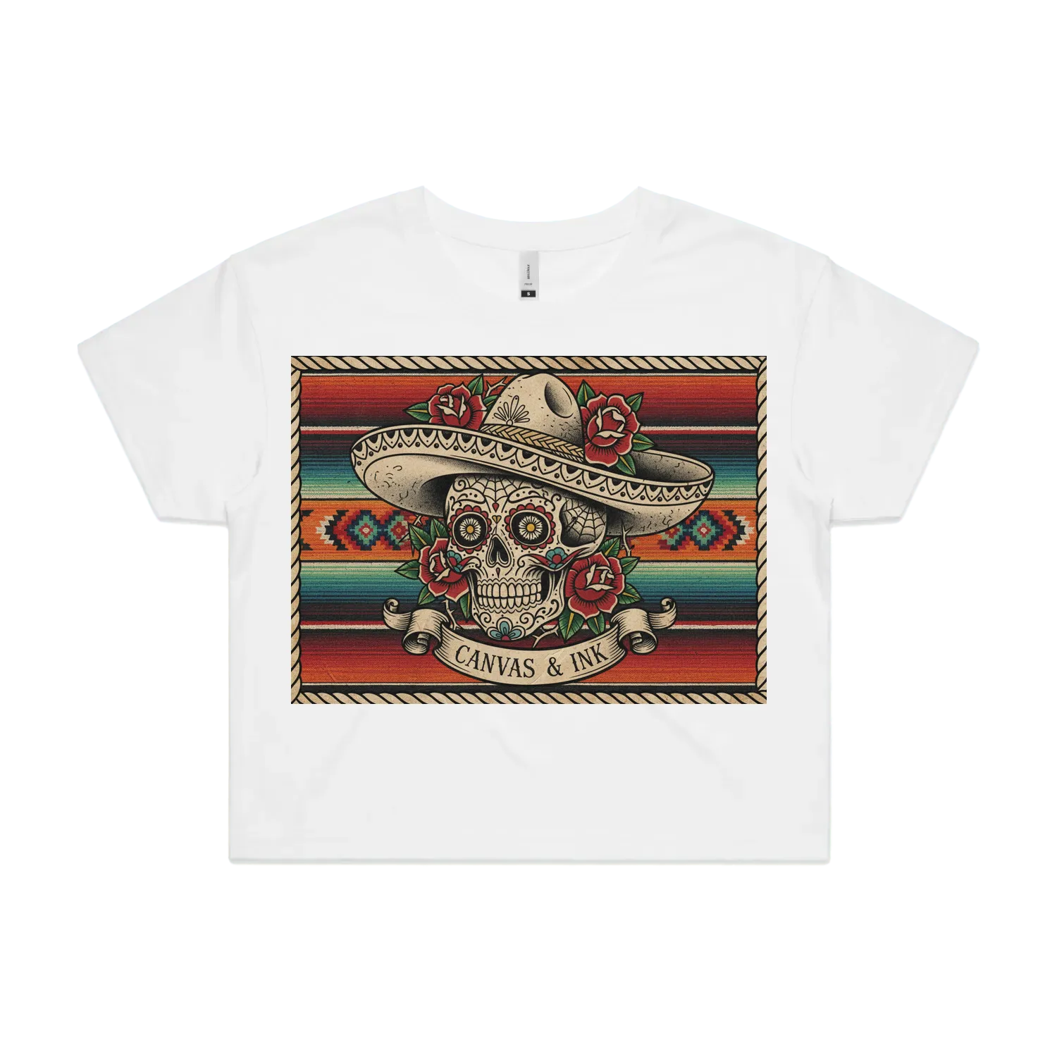 White front flat lay