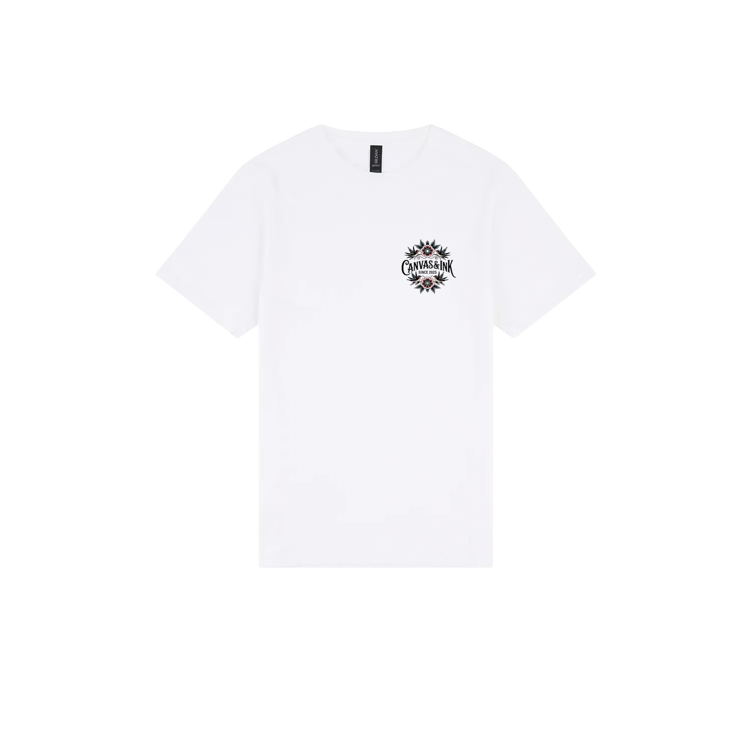 White front flat lay