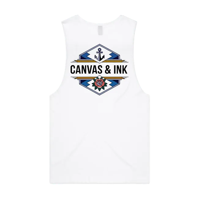 Art Deco Anchor Muscle Tank