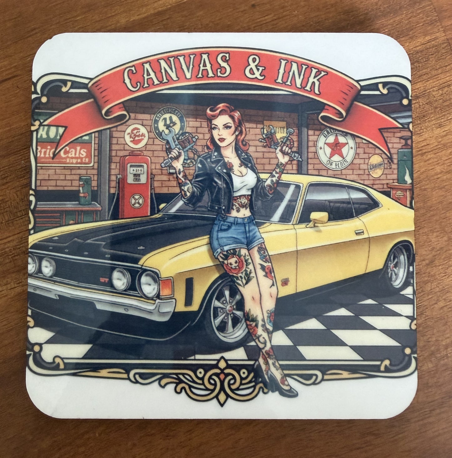 Cork Back Coaster - XA Coupe