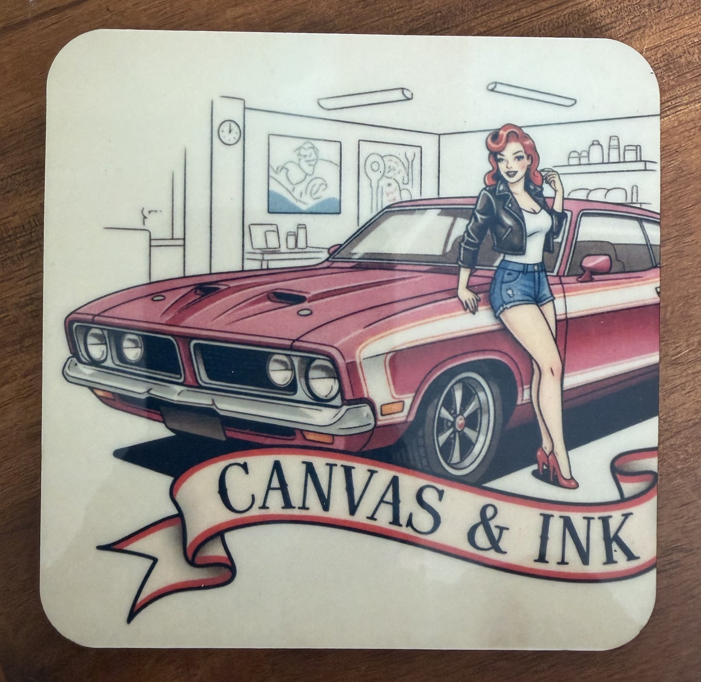 Cork Back Coaster - XB Coupe