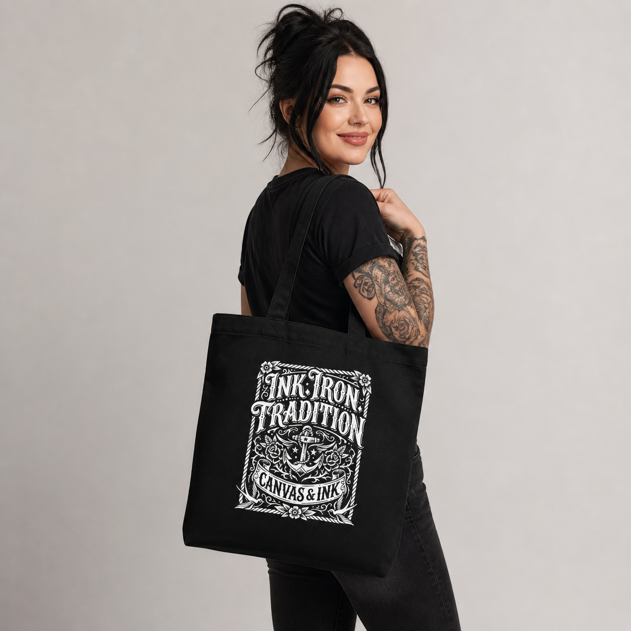 Ink. Iron. Tradition. House Brand Tote Bag