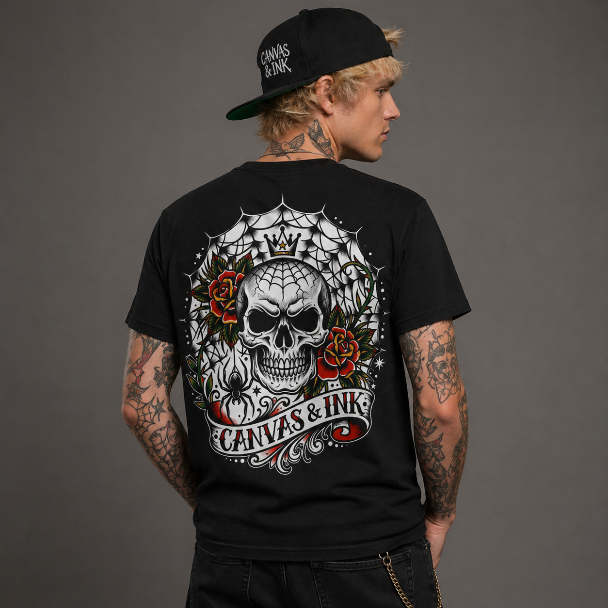 Webbed Skull T-Shirt